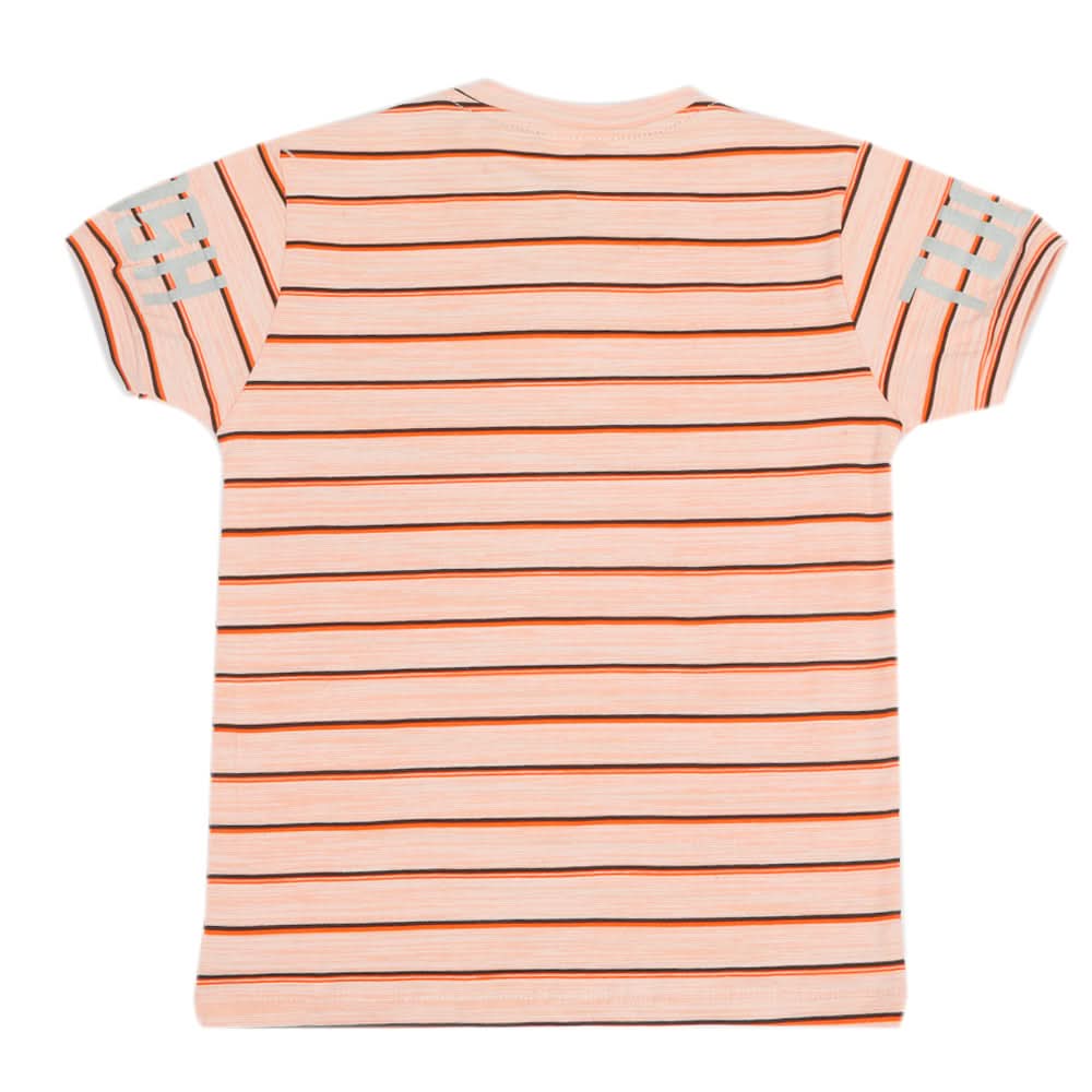 Boys Half Sleeves T-Shirt - Orange, Boys T-Shirts, Chase Value, Chase Value