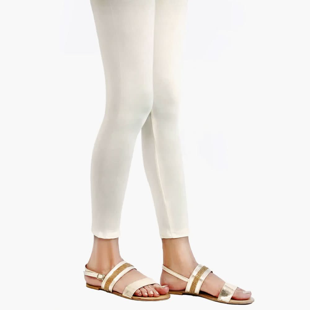 Women's Plain Tights - Off White, Women Pants & Tights, Chase Value, Chase Value