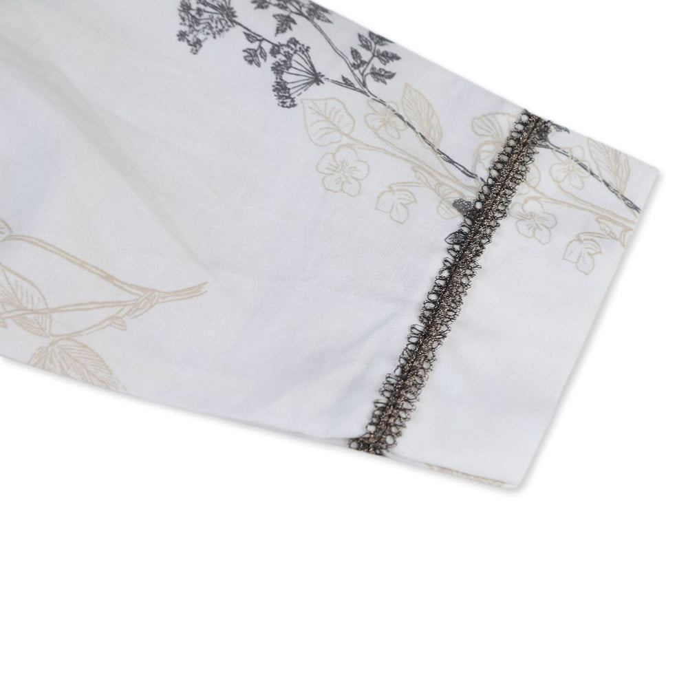 Girls Cotton 2Pcs Shalwar Suit - Off White, Girls Shalwar Kameez, Chase Value, Chase Value