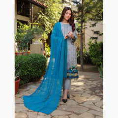 Schick Oodhni Lawn Printed Embroidered Unstitched 3Pcs Suit - 1, Women, 3Pcs Shalwar Suit, Mi Creation, Chase Value