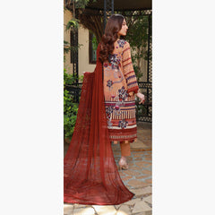 Schick Oodhni Lawn Printed Embroidered Unstitched 3Pcs Suit - 5, Women, 3Pcs Shalwar Suit, Mi Creation, Chase Value