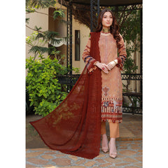 Schick Oodhni Lawn Printed Embroidered Unstitched 3Pcs Suit - 5, Women, 3Pcs Shalwar Suit, Mi Creation, Chase Value