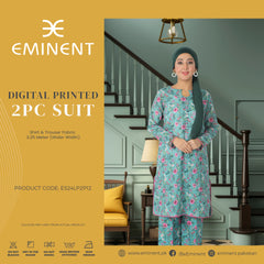 Eminent Women's Digital Printed Unstitched 2Pcs Co-Ord Set - P12