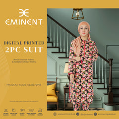 Eminent Women's Digital Printed Unstitched 2Pcs Co-Ord Set - P13