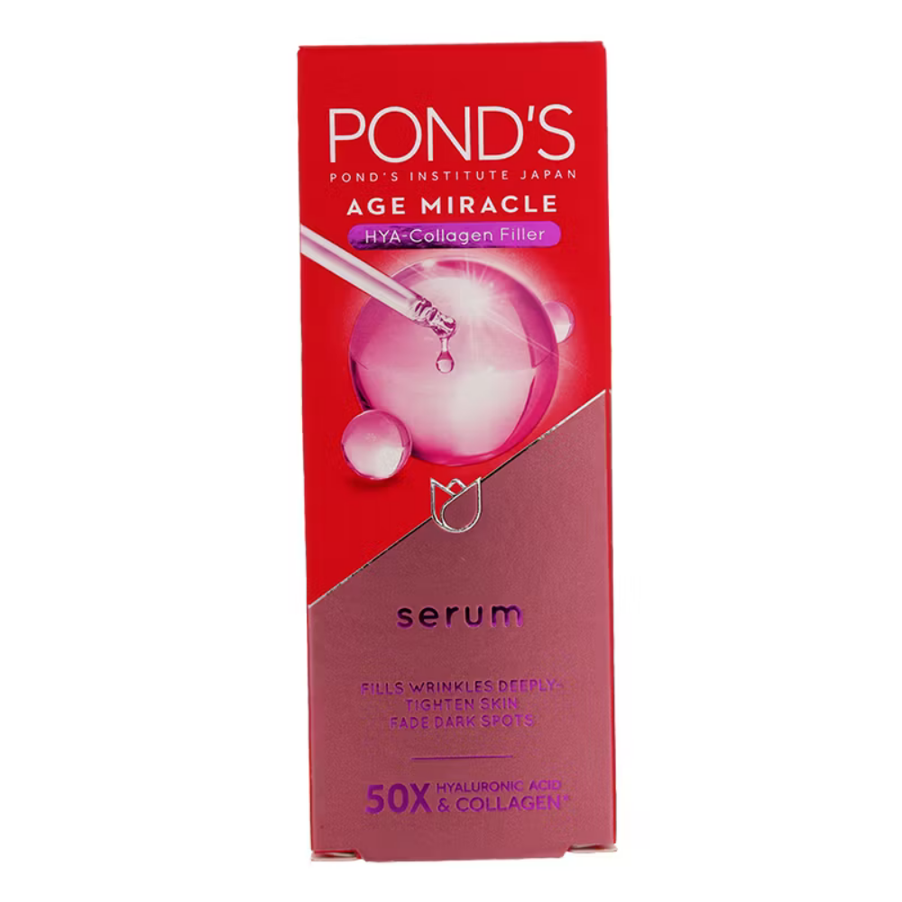 Pond's Age Miracle Hyaluronic Acid & Collagen Filler Serum 30ml, Oils & Serums, Pond's, Chase Value