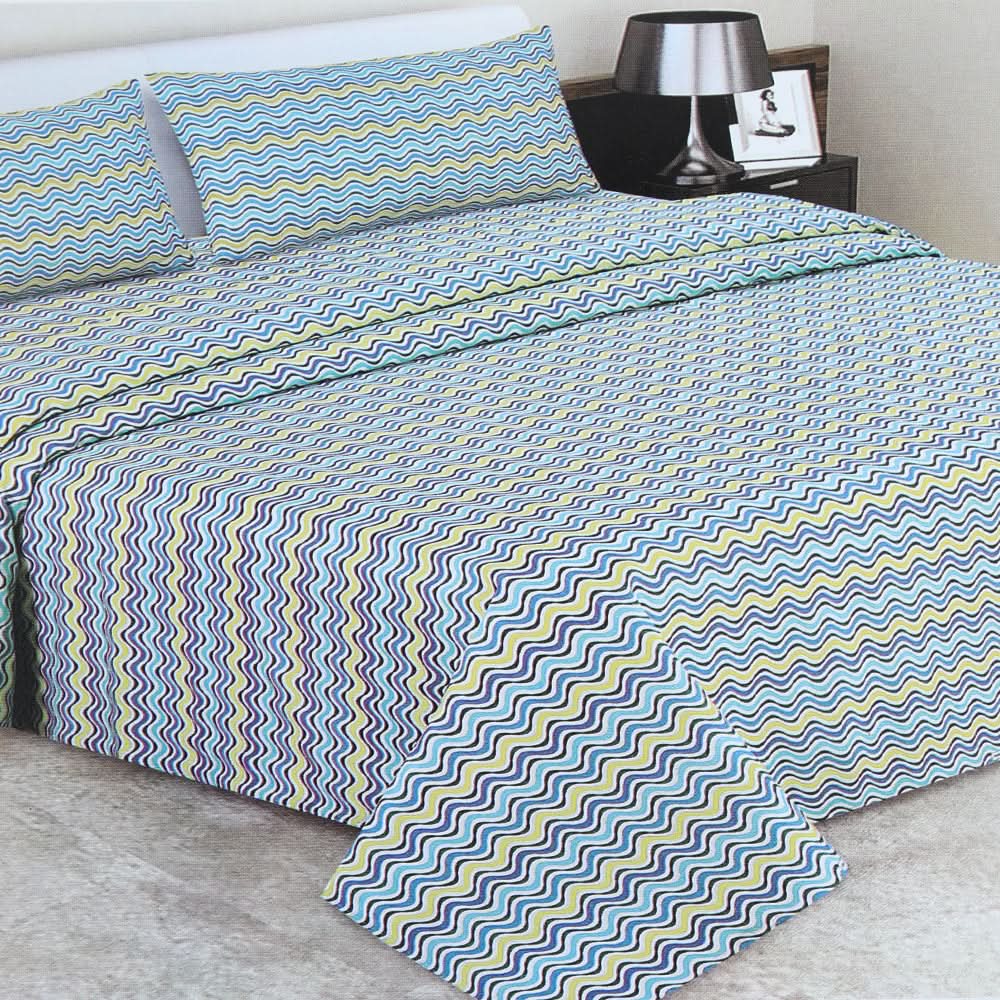 Double Bedsheet 3Pcs - Multi Color, Double Size Bed Sheet, Chase Value, Chase Value
