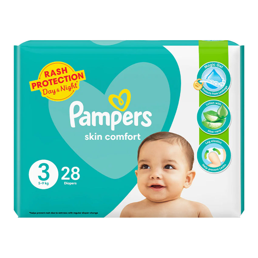 Pampers 03 Diaper (5-9) Kg – 28pcs, Diapers & Wipes, Pampers, Chase Value