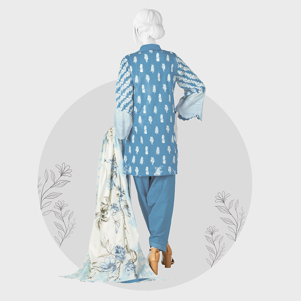 Panjnad Payrahan Lawn Digital Printed 3pcs Suit - 1046, Women, 3Pcs Shalwar Suit, Junaid Jamshed, Chase Value