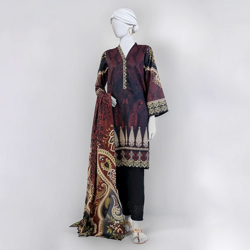 Panjnad Pehnawa Printed Lawn Unstitched 3Pcs Suit - 1053, Women, 3Pcs Shalwar Suit, Junaid Jamshed, Chase Value