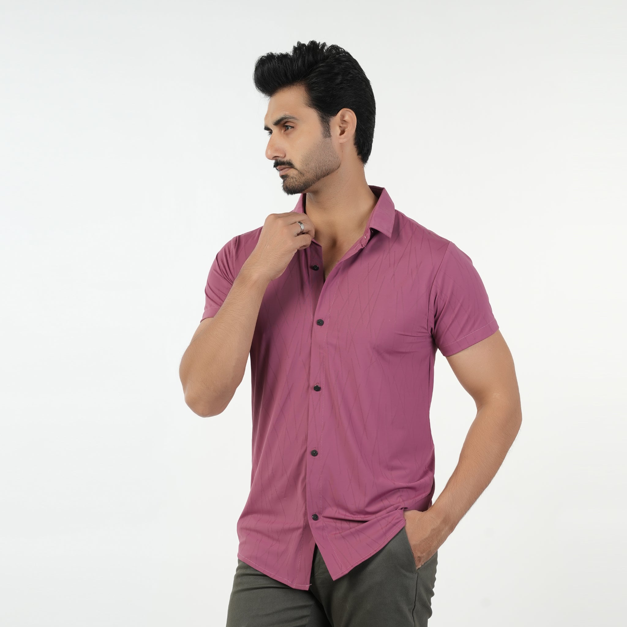 Men's Half Sleeves Front Open Polo T-Shirt, Men's T-Shirts & Polos, Chase Value, Chase Value