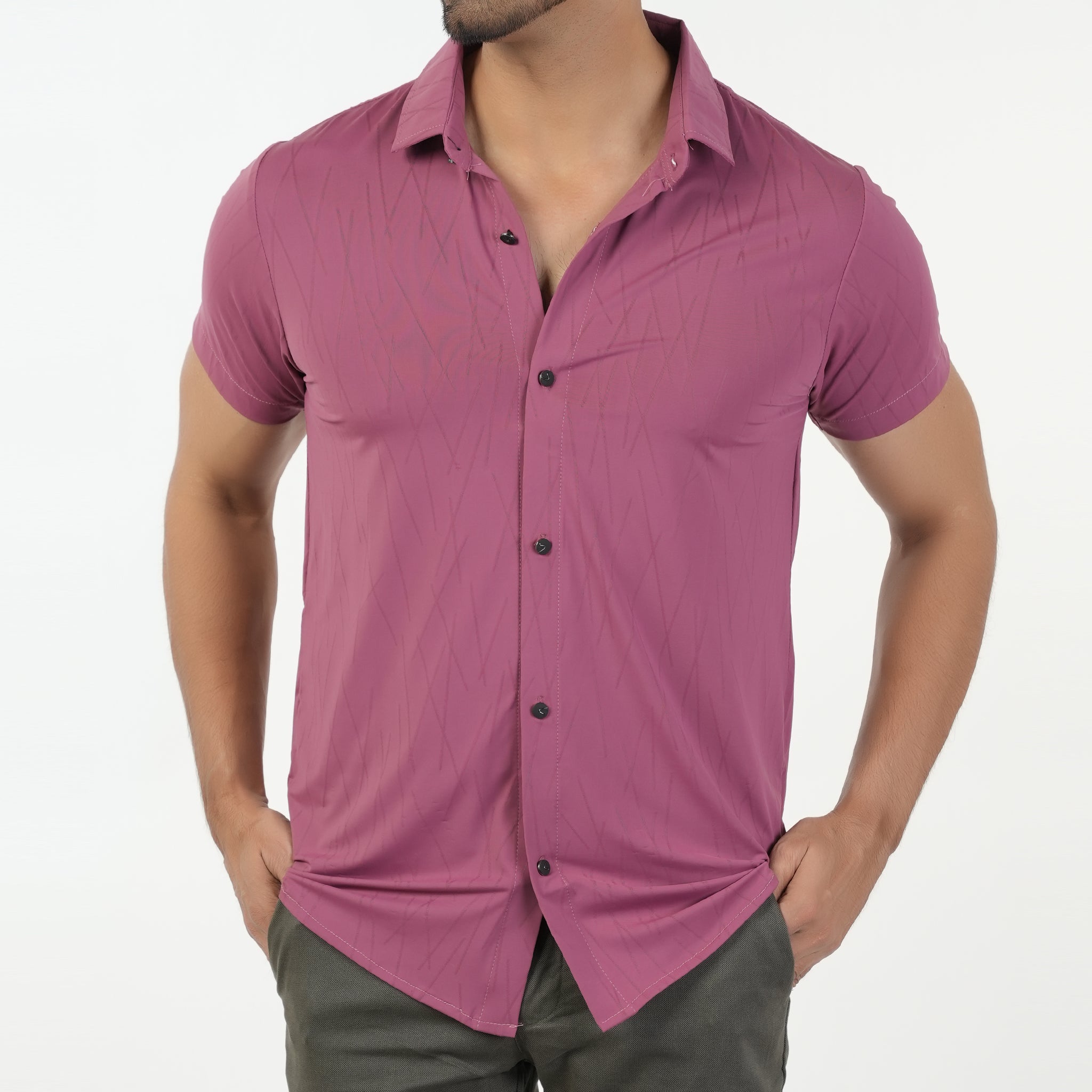Men's Half Sleeves Front Open Polo T-Shirt, Men's T-Shirts & Polos, Chase Value, Chase Value