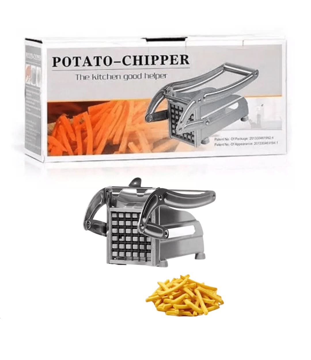 Stainless Steel Potato Chipper with 2 Blades, Kitchen Tools & Accessories, Chase Value, Chase Value