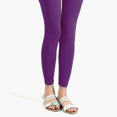 Women's  Plain Tights - Purple, Women Pants & Tights, Chase Value, Chase Value