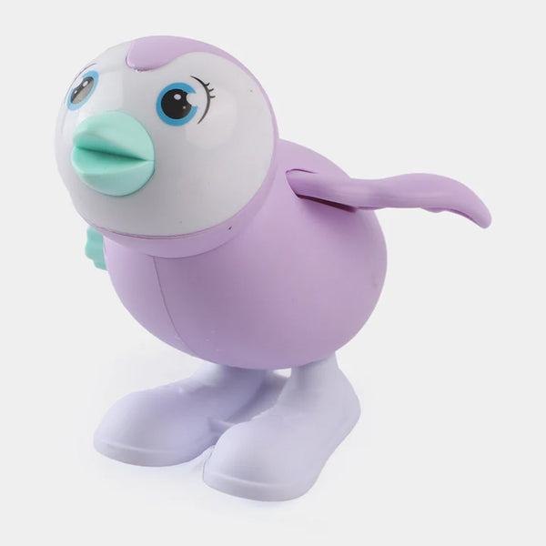 Jumping Penguin Toy - Purple