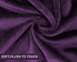 Mansion Solid Flannel Single Compact Throw - Purple, Blanket, Chase Value, Chase Value