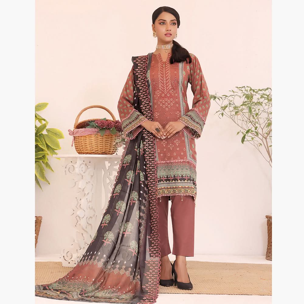 Esra Lawn Digital Printed Embroidered 3Pcs Unstitched Suit - 2, Women, 3Pcs Shalwar Suit, Rana Arts, Chase Value