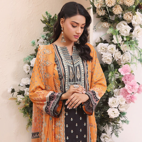 Esra Lawn Digital Printed Embroidered 3Pcs Unstitched Suit - 10, Women, 3Pcs Shalwar Suit, Rana Arts, Chase Value