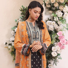 Esra Lawn Digital Printed Embroidered 3Pcs Unstitched Suit - 10
