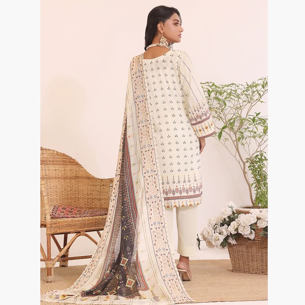 Esra Lawn Digital Printed Embroidered 3Pcs Unstitched Suit - 7, Women, 3Pcs Shalwar Suit, Rana Arts, Chase Value