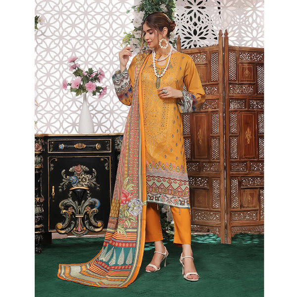 Bin Hameed Rim Jim Lawn Premium Printed Embroidered Unstitched 3Pcs Suit - EKR-56, Women, 3Pcs Shalwar Suit, Rana Arts, Chase Value