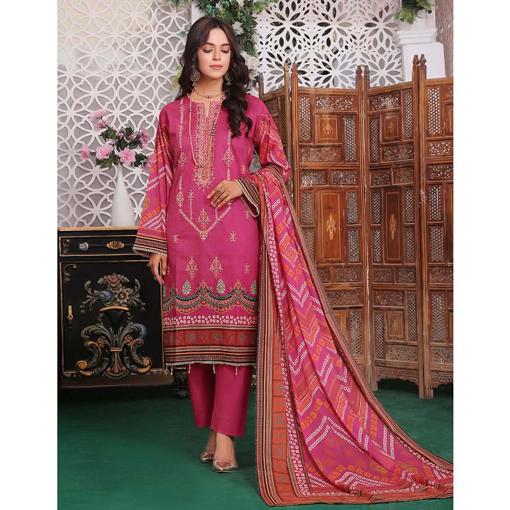 Bin Hameed Rim Jim Lawn Premium Printed Embroidered Unstitched 3Pcs Suit - SF-58, Women, 3Pcs Shalwar Suit, Rana Arts, Chase Value
