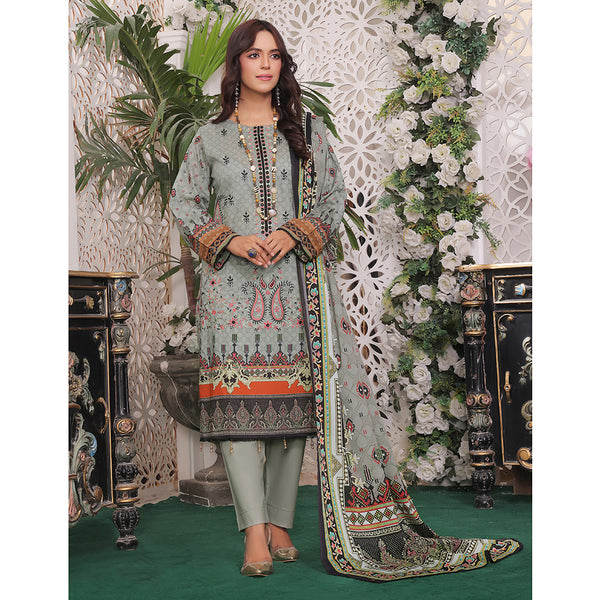Bin Hameed Rim Jim Lawn Premium Printed Embroidered Unstitched 3Pcs Suit - TS-90, Women, 3Pcs Shalwar Suit, Rana Arts, Chase Value