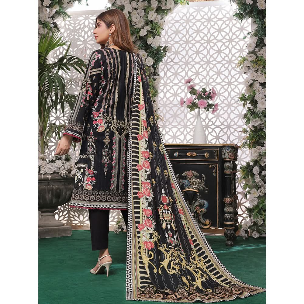 Bin Hameed Rim Jim Lawn Premium Printed Embroidered Unstitched 3Pcs Suit - TS-89, Women, 3Pcs Shalwar Suit, Rana Arts, Chase Value