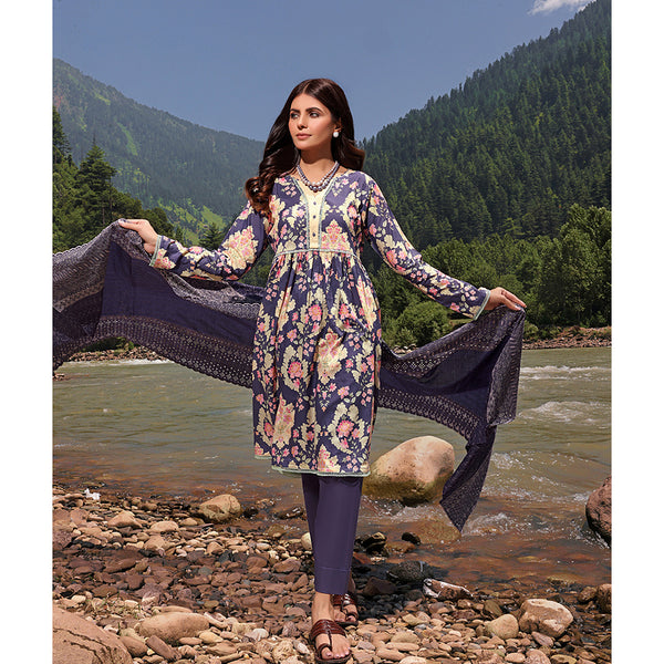 Bin Hameed Zara Lawn Printed Embroidered 3Pcs Suit - CK-04, Women, 3Pcs Shalwar Suit, Rana Arts, Chase Value