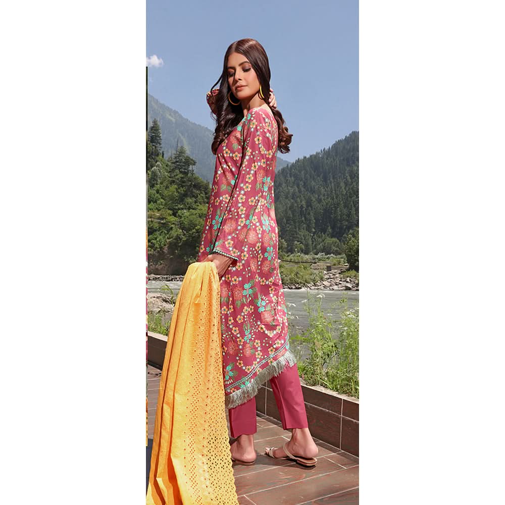 Bin Hameed Zara Lawn Printed Embroidered 3Pcs Suit - CK-05, Women, 3Pcs Shalwar Suit, Rana Arts, Chase Value