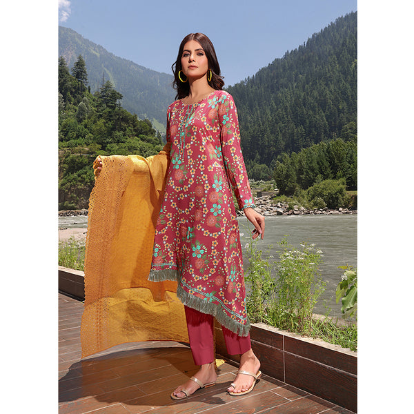 Bin Hameed Zara Lawn Printed Embroidered 3Pcs Suit - CK-05, Women, 3Pcs Shalwar Suit, Rana Arts, Chase Value
