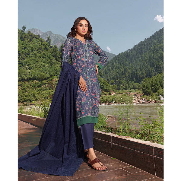 Bin Hameed Zara Lawn Printed Embroidered 3Pcs Suit - CK-06, Women, 3Pcs Shalwar Suit, Rana Arts, Chase Value