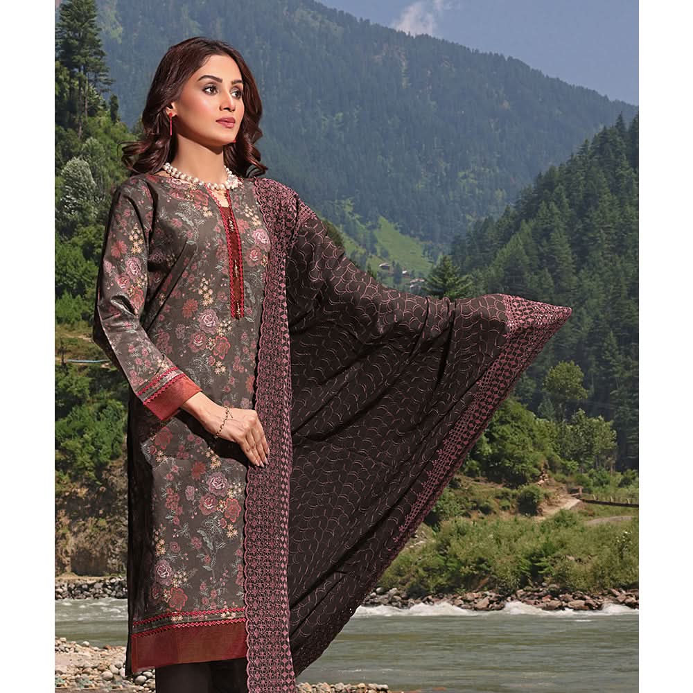 Bin Hameed Zara Lawn Printed Embroidered 3Pcs Suit - CK-09, Women, 3Pcs Shalwar Suit, Rana Arts, Chase Value