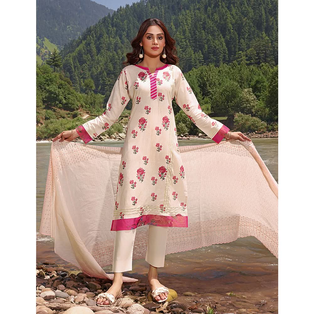 Bin Hameed Zara Lawn Printed Embroidered 3Pcs Suit - CK-01, Women, 3Pcs Shalwar Suit, Rana Arts, Chase Value