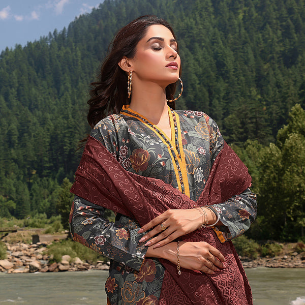 Bin Hameed Zara Lawn Printed Embroidered 3Pcs Suit - CK-02, Women, 3Pcs Shalwar Suit, Rana Arts, Chase Value