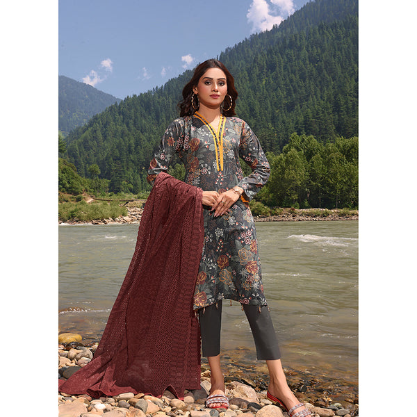 Bin Hameed Zara Lawn Printed Embroidered 3Pcs Suit - CK-02, Women, 3Pcs Shalwar Suit, Rana Arts, Chase Value