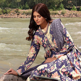 Bin Hameed Zara Lawn Printed Embroidered 3Pcs Suit - CK-04, Women, 3Pcs Shalwar Suit, Rana Arts, Chase Value