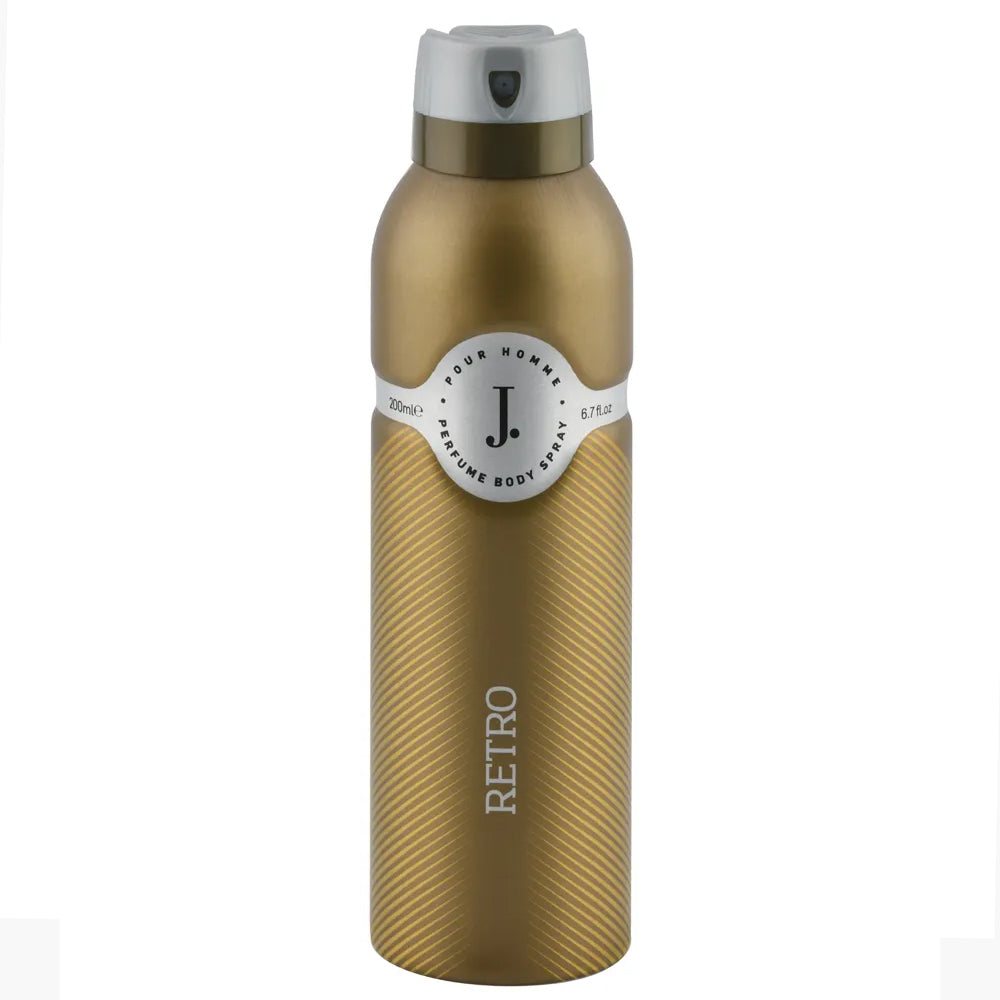 J. Body Spray Retro For Men - 200Ml, Men Body Spray & Mist, J., Chase Value