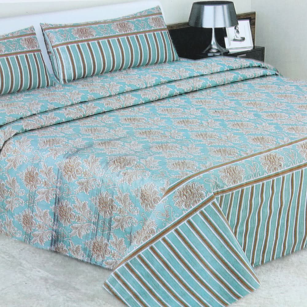 Double Bedsheet 3Pcs - Multi Color, Double Size Bed Sheet, Chase Value, Chase Value