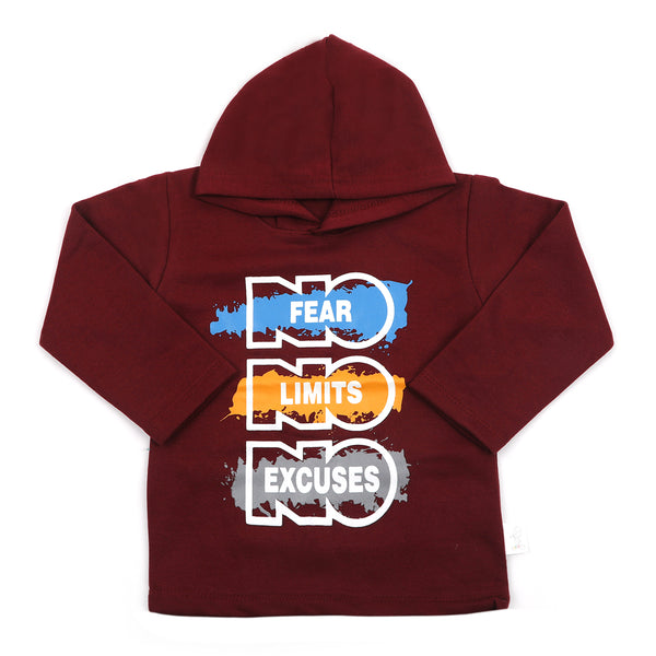 Boys Full Sleeves Hoodie - Red