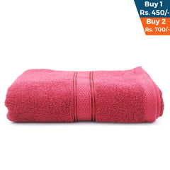 Bath Towel - Red, Bath Towels, Chase Value, Chase Value