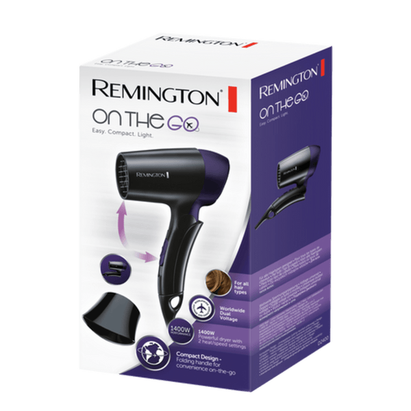 Remington D2400 On The Go Tarvel Hair Dryer, Hair Dryer, Remington, Chase Value