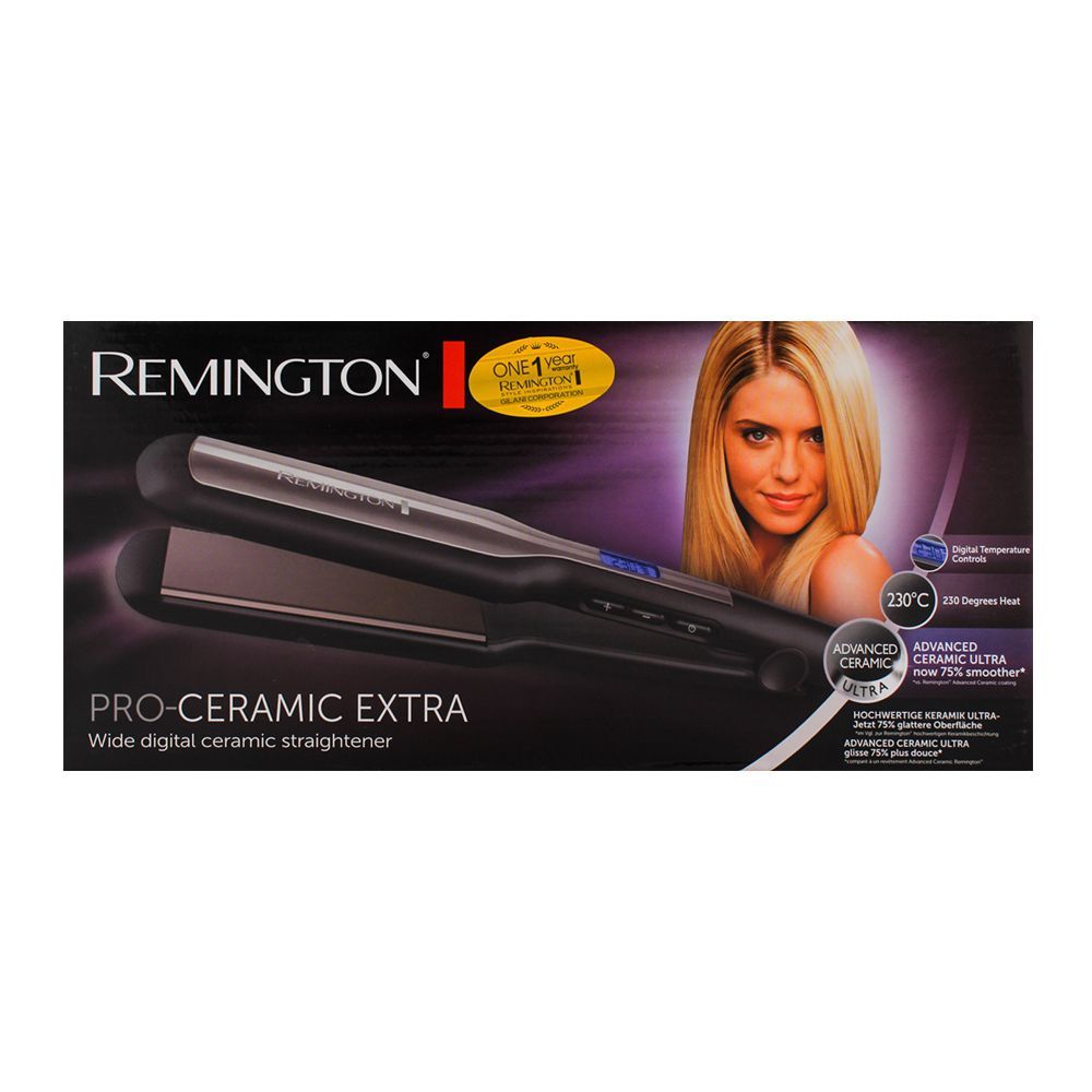 Remington Straight Extra Wide Plates Advanced Ceramic Hair Straightener S5525, Straightener & Curler, Remington, Chase Value