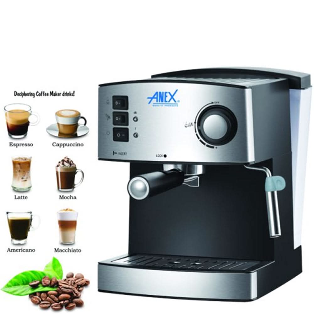 Anex Espresso Coffee Maker Manual AG-825, Coffee Maker & Kettle, Anex, Chase Value