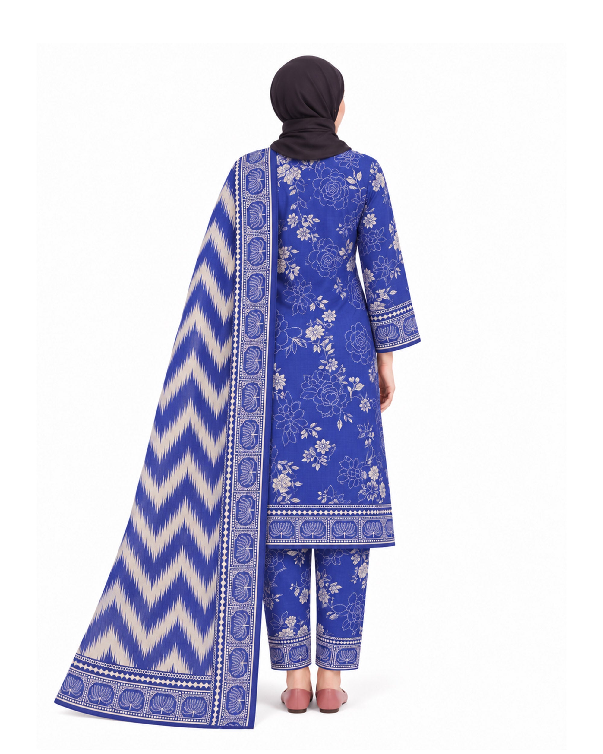 Salina Cotton Digital Printed Suit V2 - 3 Pc