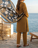 Salina Cambric Mid Summer Digital Printed Suit - 3 Pc