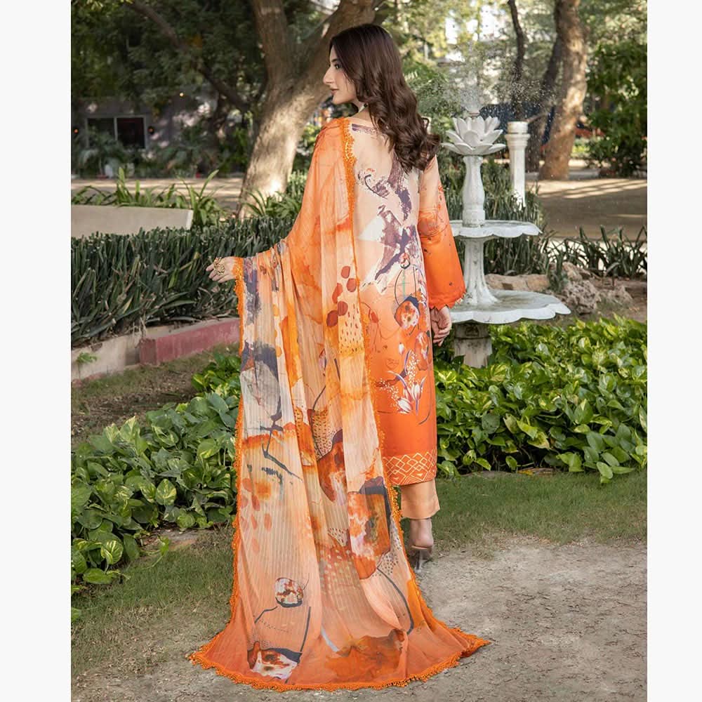 Schick Samar Heavy Embroidered Unstitched 3Pcs Suit, Women, 3Pcs Shalwar Suit, MI Creation, Chase Value