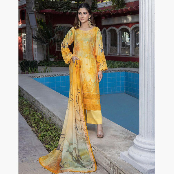 Schick Samar Heavy Embroidered Unstitched 3Pcs Suit, Women, 3Pcs Shalwar Suit, MI Creation, Chase Value