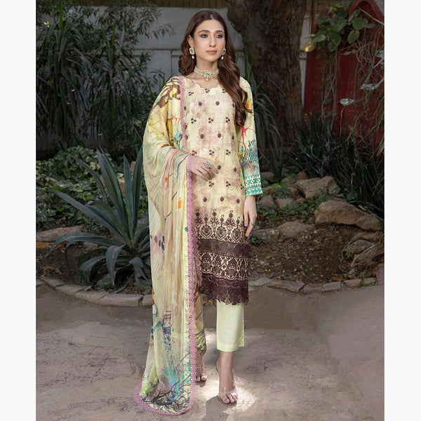 Schick Samar Heavy Embroidered Unstitched 3Pcs Suit, Women, 3Pcs Shalwar Suit, MI Creation, Chase Value