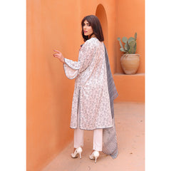Rashid Samar Printed Embroidered Lawn Unstitched 3Pcs Suit - 8151