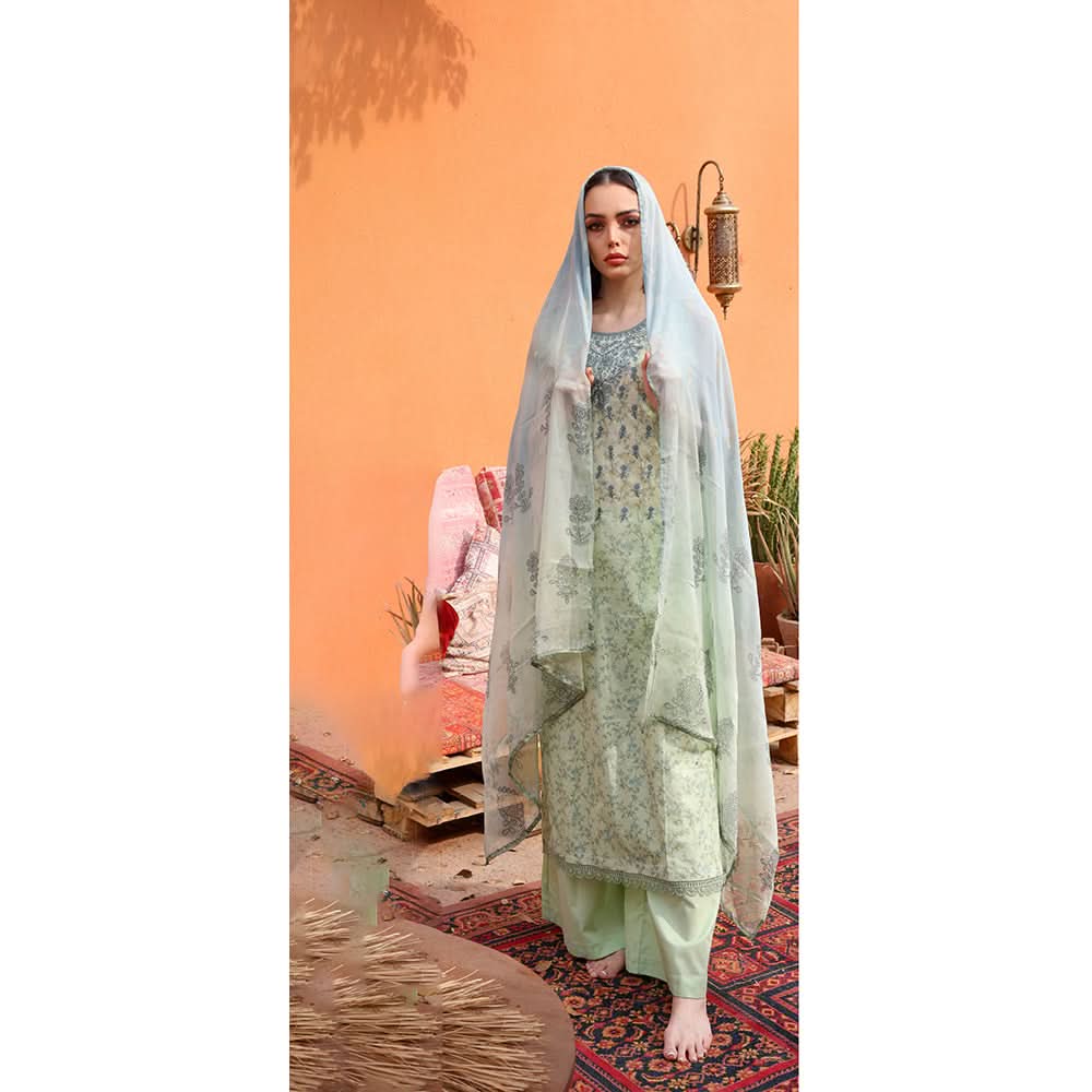 Rashid Samar Printed Embroidered Lawn Unstitched 3Pcs Suit - 8153, Women, 3Pcs Shalwar Suit, Rashid Textiles, Chase Value